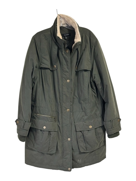Halogen Jackets & Blazers - Halogen Utility Jacket with Faux Fur Trim Size 1X in olive green New Without tag